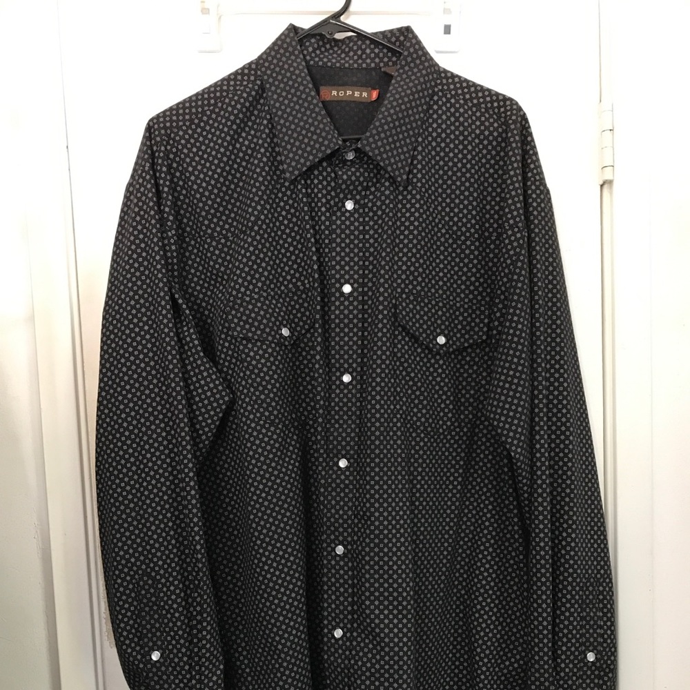 Western long sleeve button down shirt
